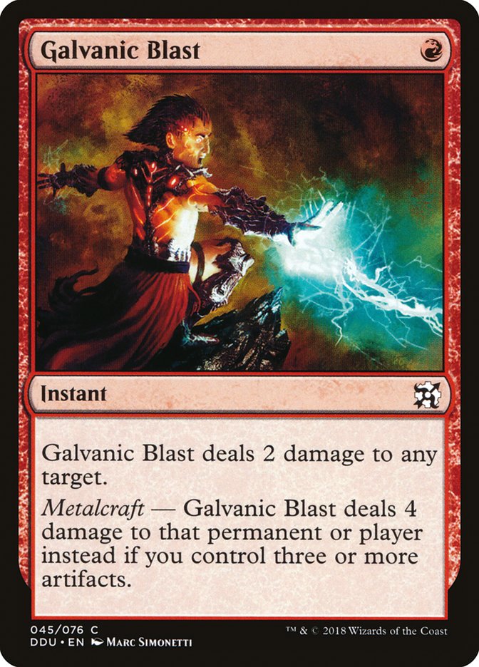 Galvanic Blast (Duel Decks: Elves vs. Inventors #45)