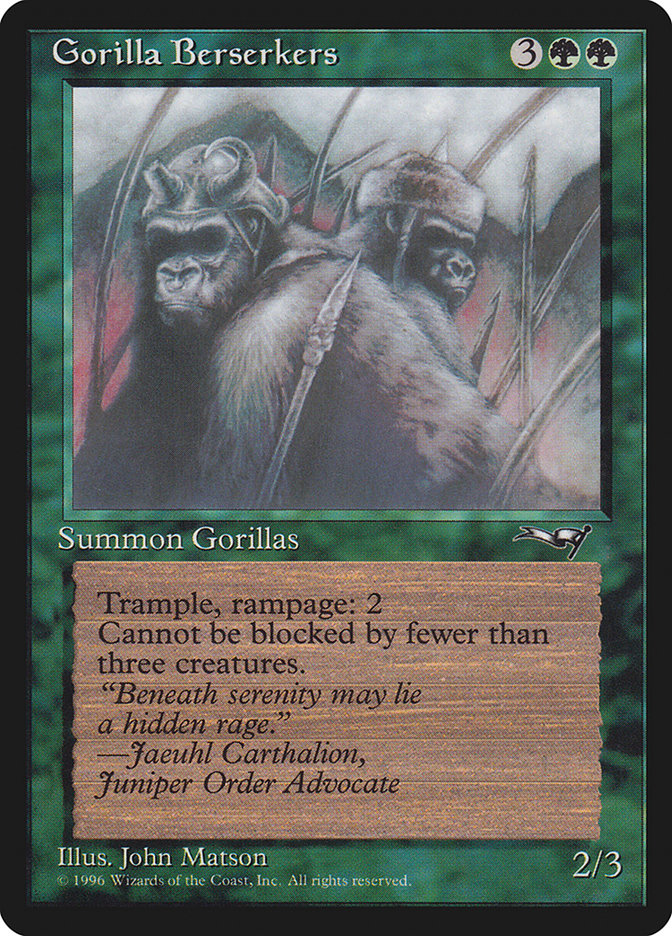 Gorilla Berserkers (Alliances #93b)