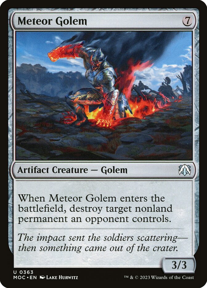 Meteor Golem (March of the Machine Commander #363)