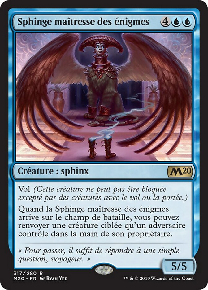 Riddlemaster Sphinx (Core Set 2020 #317)