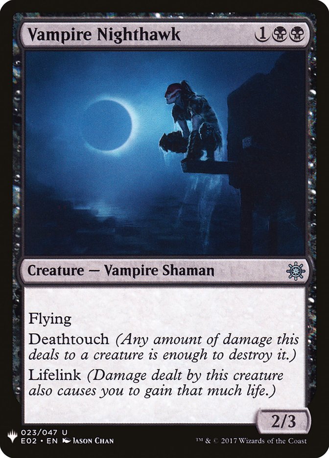 Vampire Nighthawk (The List #E02-23)