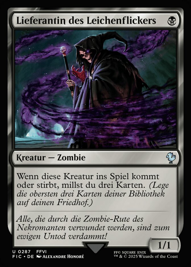 Lieferantin des Leichenflickers