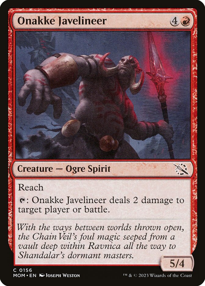 Onakke Javelineer (March of the Machine #156)