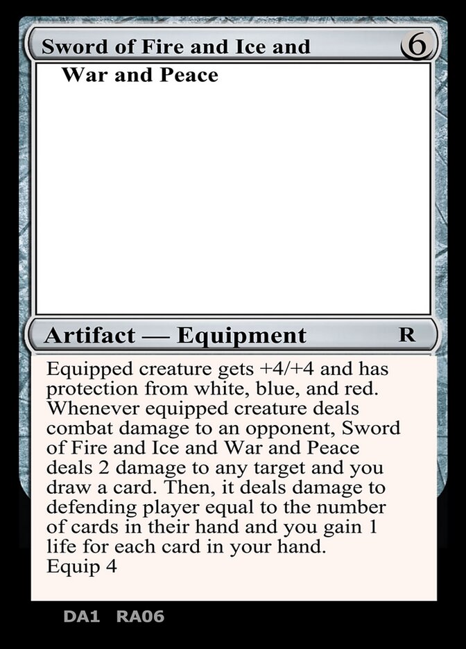 Sword of Fire and Ice and War and Peace (Unknown Event #RA06c)