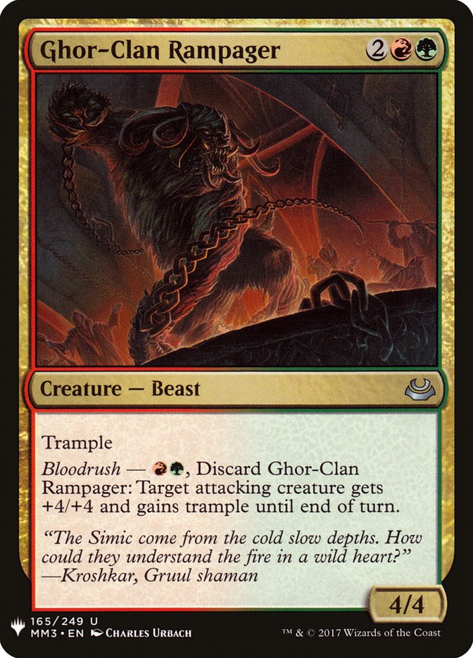 Ghor-Clan Rampager (The List #MM3-165)