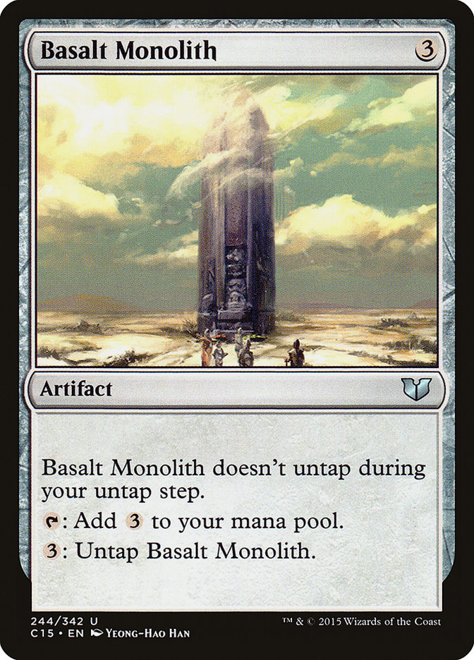 Basalt Monolith · Commander 2015 (C15) #244 · Scryfall Magic: The 