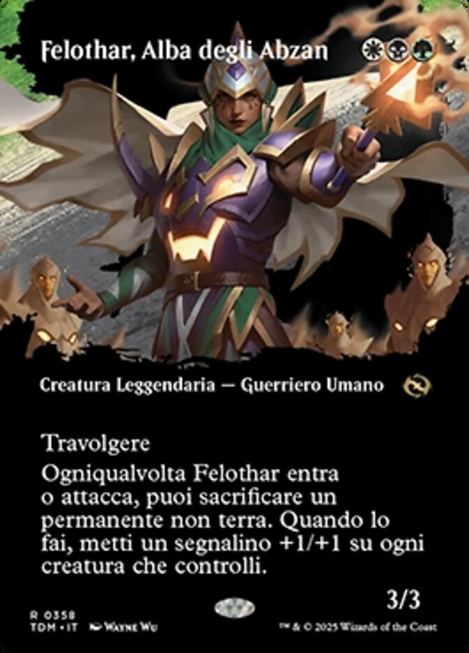 Felothar, Alba degli Abzan