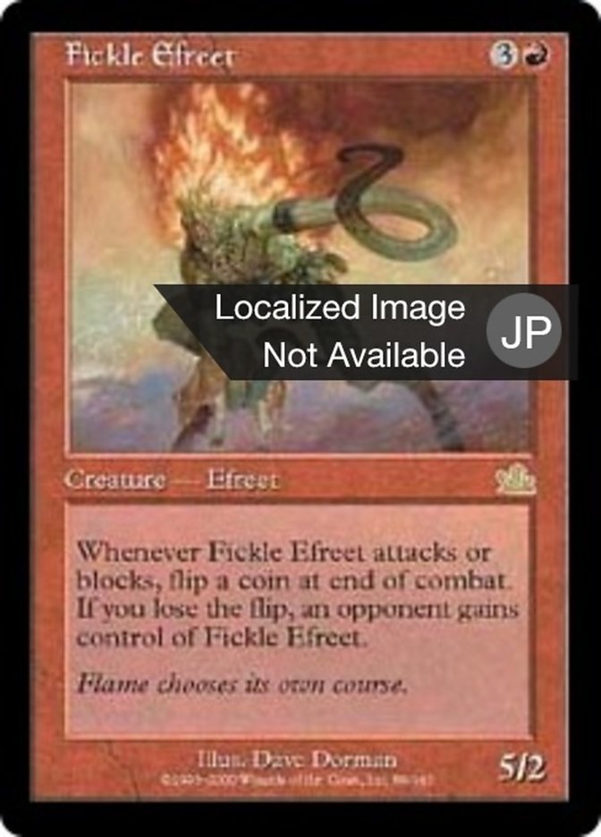 Fickle Efreet (Prophecy #89)