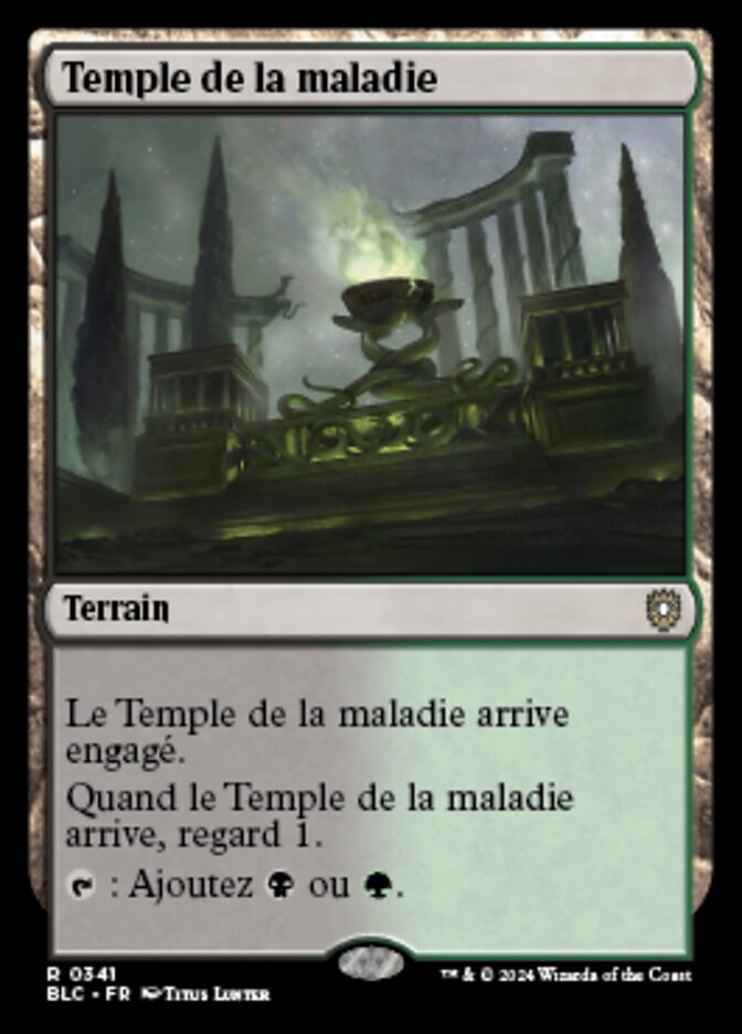 Temple of Malady (Bloomburrow Commander #341)