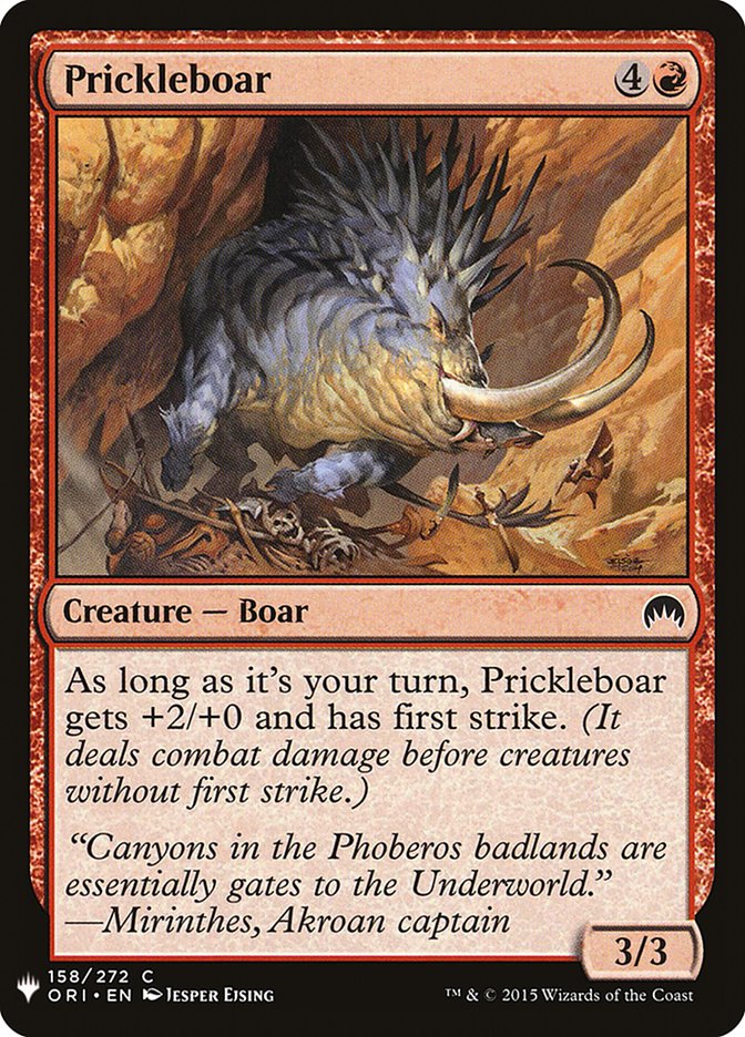 Prickleboar (The List #ORI-158)