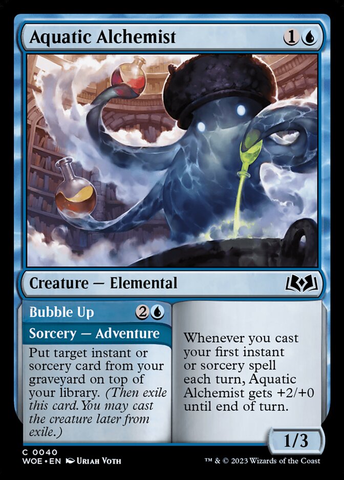 Aquatic Alchemist // Bubble Up (Wilds of Eldraine #40)