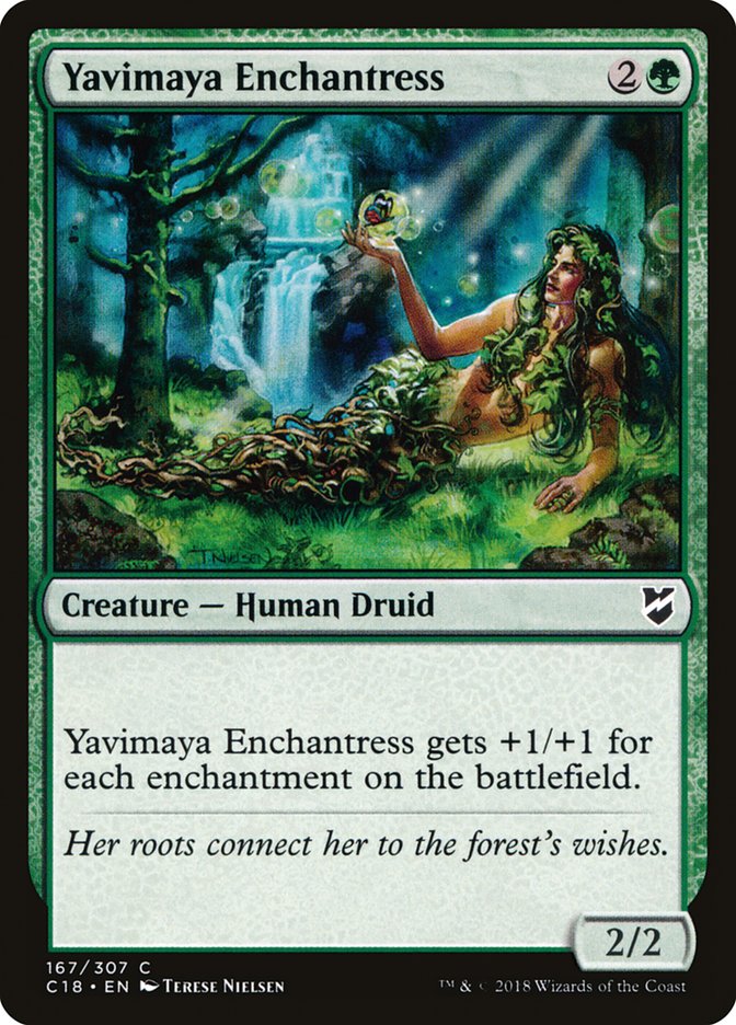 Yavimaya Enchantress (Commander 2018 #167)