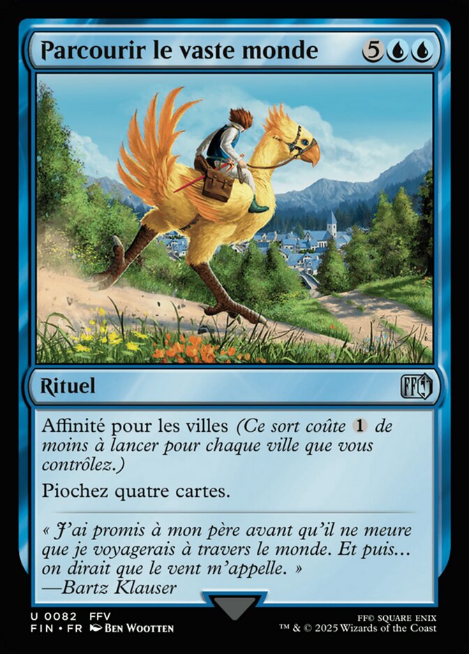 Parcourir le vaste monde