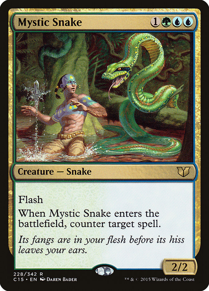 Mystic Snake (Commander 2015 #228)