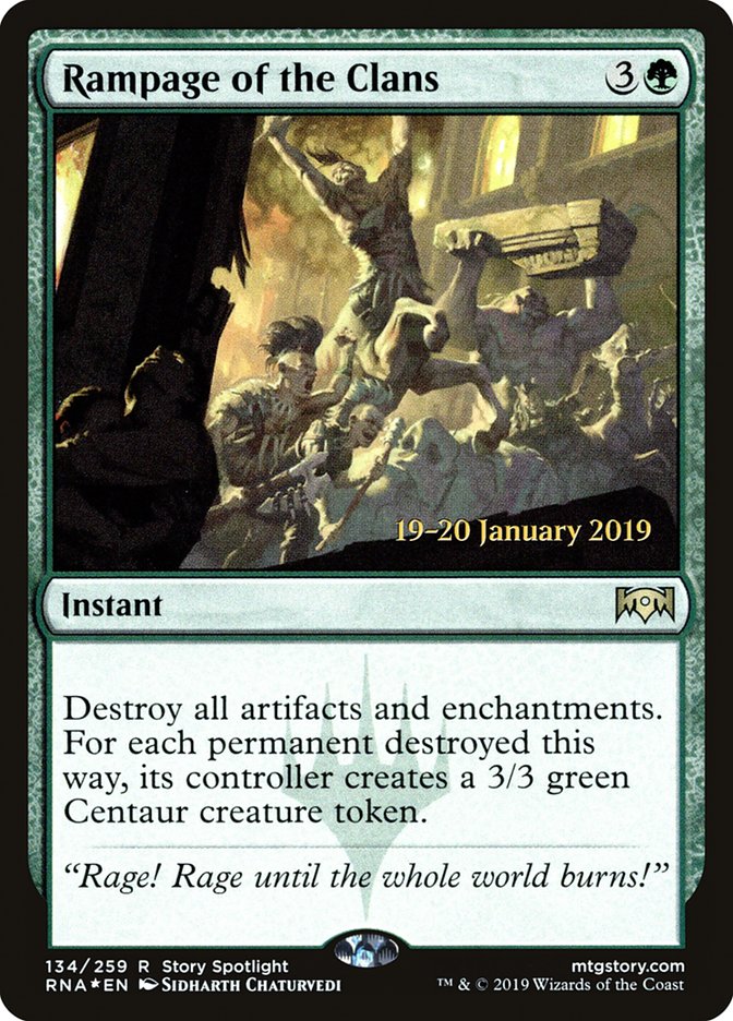 Rampage of the Clans (Ravnica Allegiance Promos #134s)