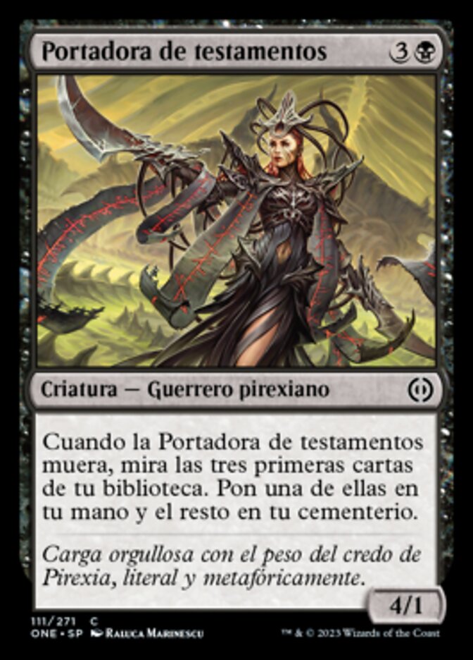 Testament Bearer (Phyrexia: All Will Be One #111)