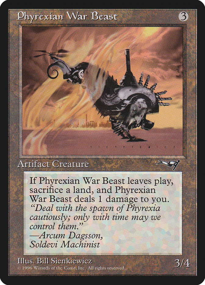 Phyrexian War Beast (Alliances #127a)