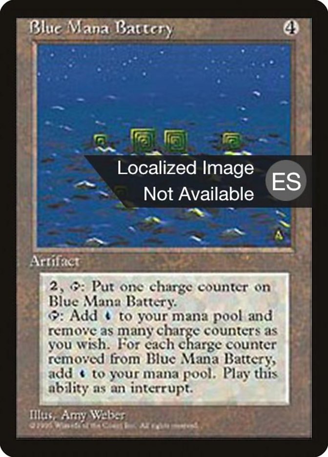 Blue Mana Battery (Fourth Edition Foreign Black Border #300)