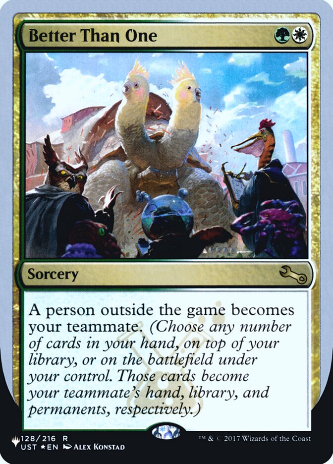 Better Than One (The List (Unfinity Foil Edition) #44)