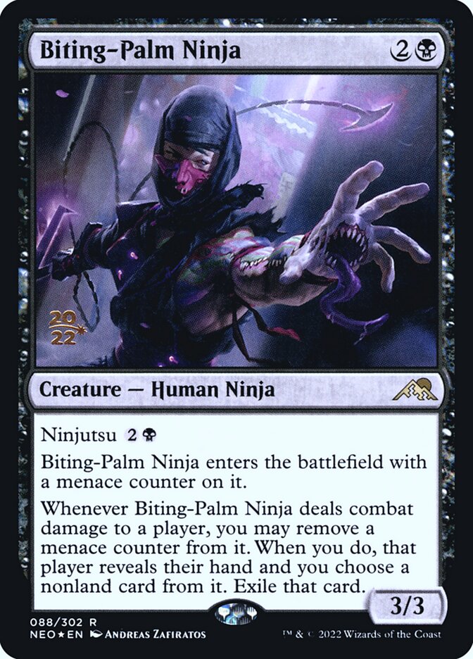 Biting-Palm Ninja (Kamigawa: Neon Dynasty Promos #88s)