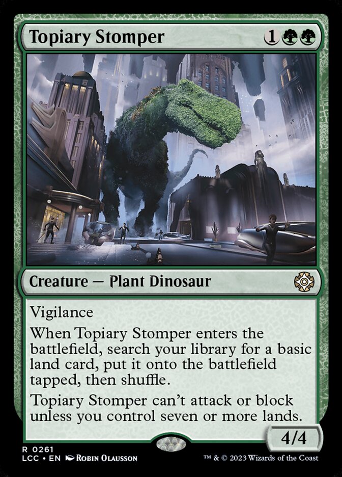 Topiary Stomper (The Lost Caverns of Ixalan Commander #261)