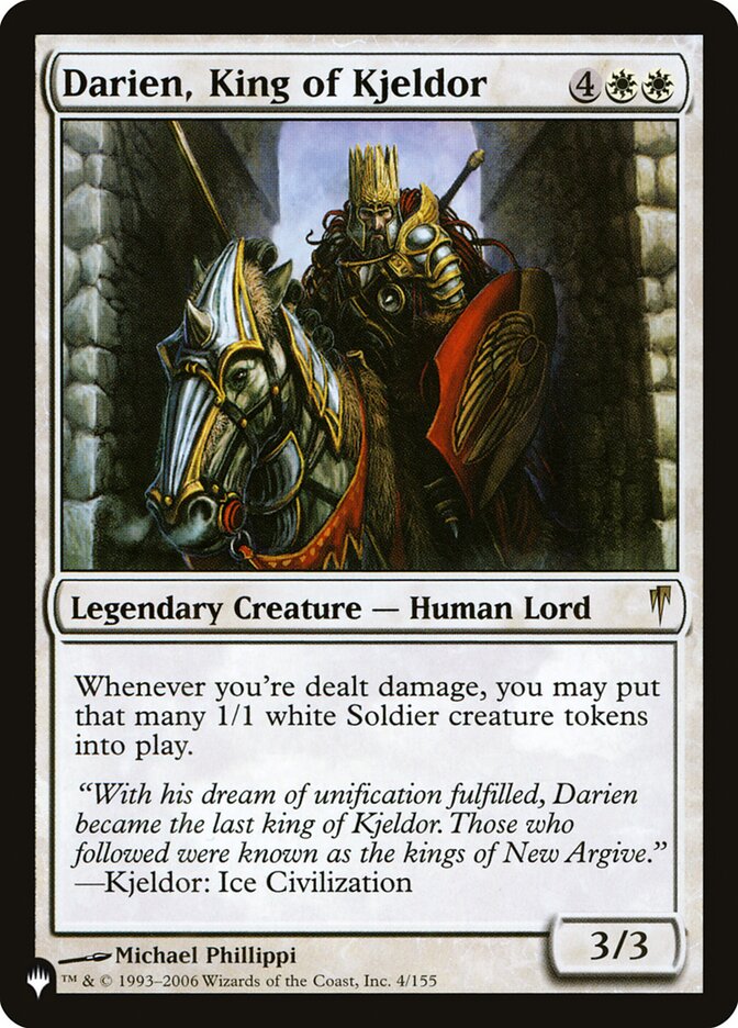 Darien, King of Kjeldor (The List #CSP-4)