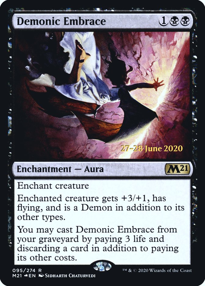 Demonic Embrace (Core Set 2021 Promos #95s)