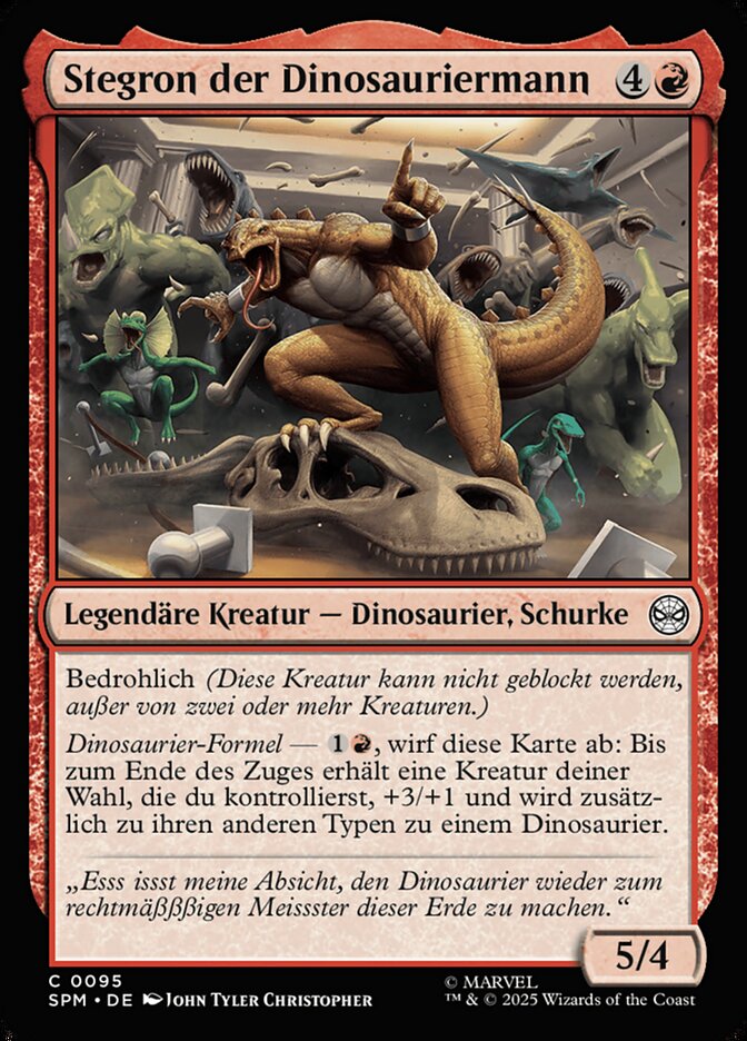 Stegron der Dinosauriermann