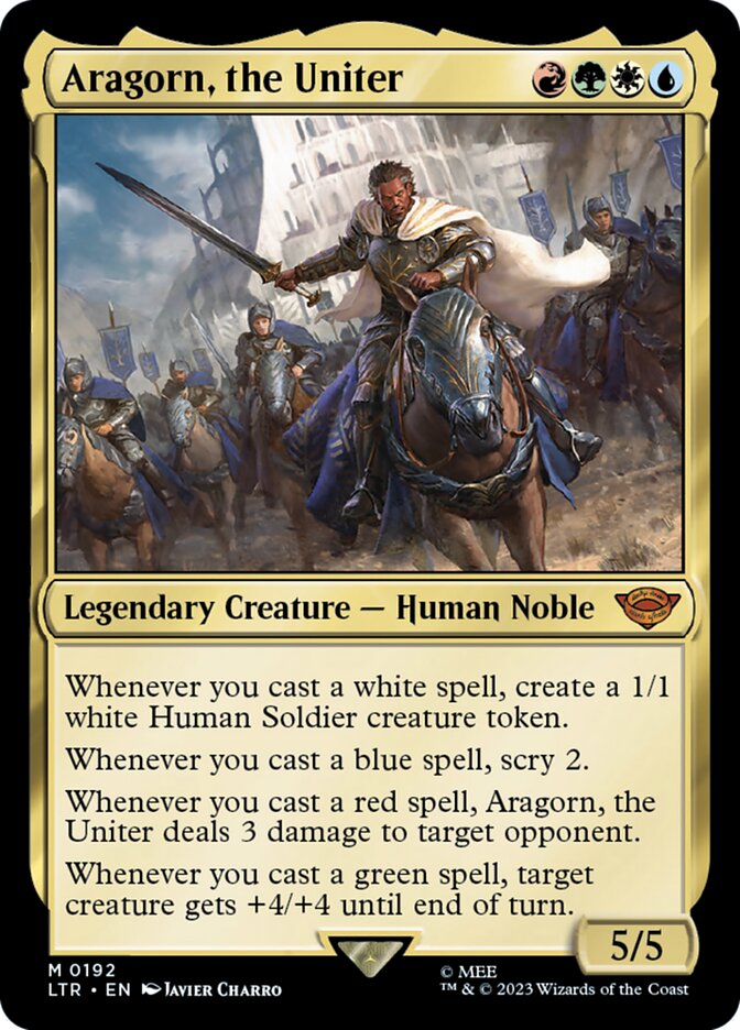 Kirsebær gennemse at klemme Aragorn, the Uniter · The Lord of the Rings: Tales of Middle-earth (LTR)  #192 · Scryfall Magic The Gathering Search