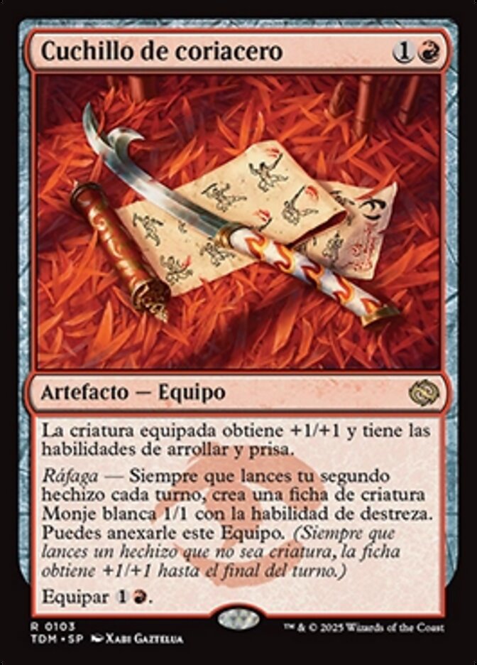 Cuchillo de coriacero