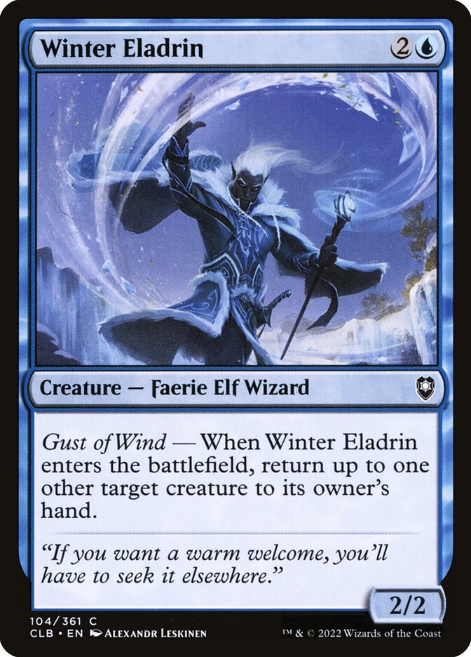 Winter Eladrin (Commander Legends: Battle for Baldur's Gate #104)