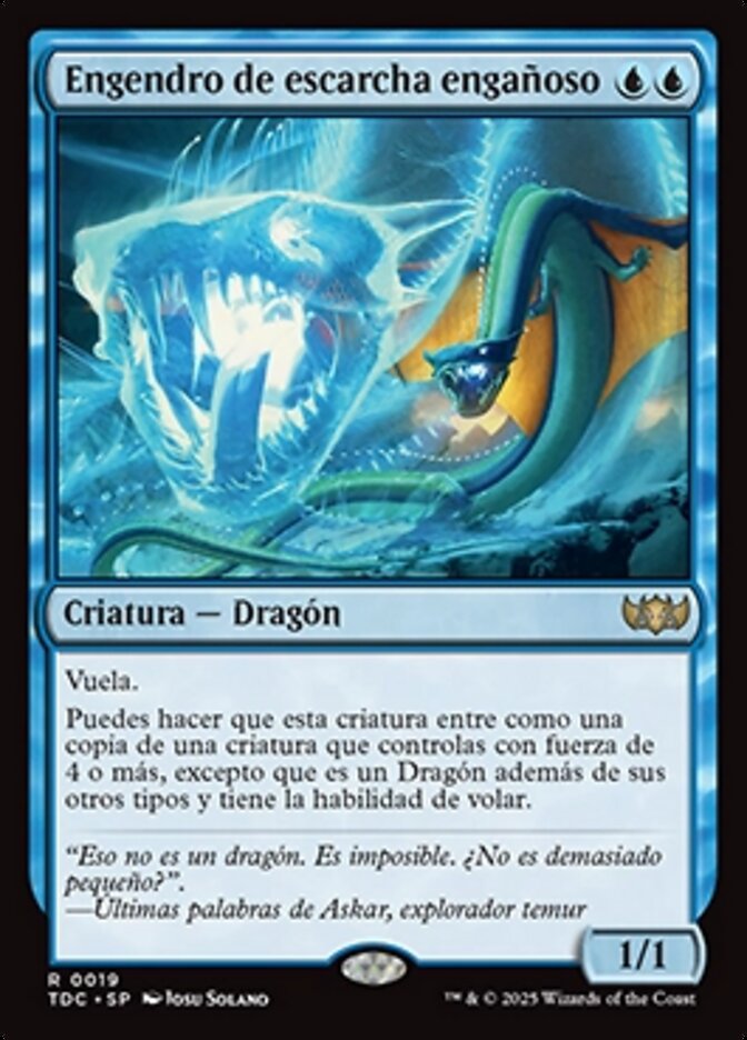 Engendro de escarcha engañoso