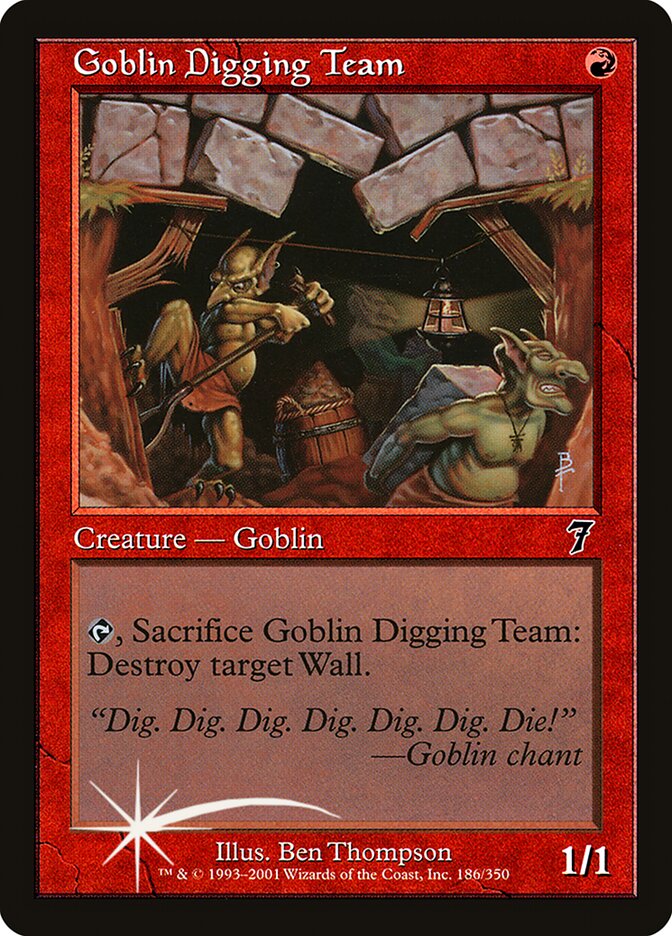 Goblin Digging Team (Seventh Edition #186★)