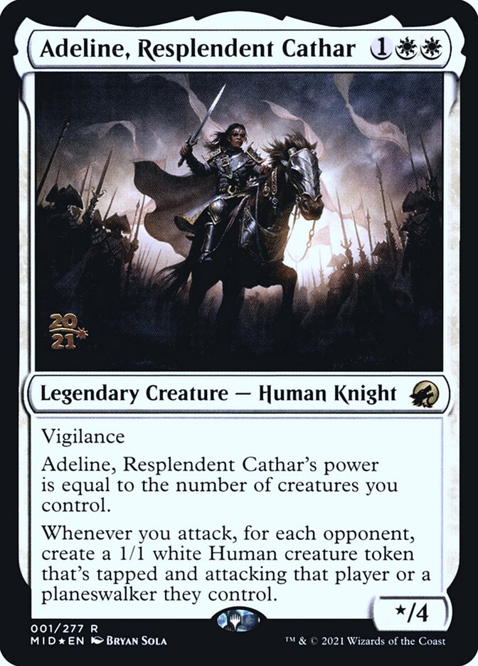 Adeline, Resplendent Cathar (Innistrad: Midnight Hunt Promos #1s)