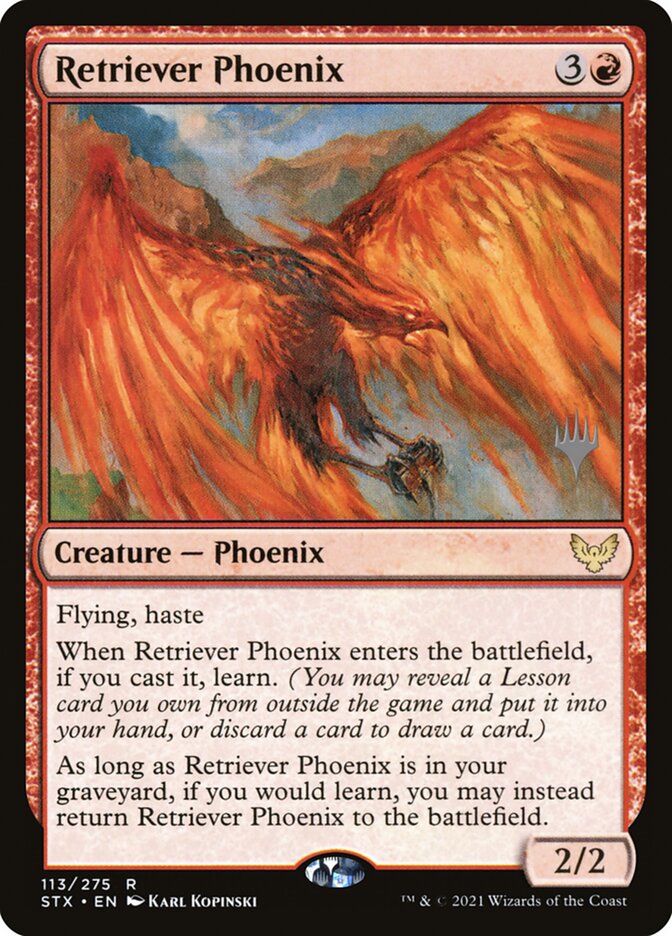 Retriever Phoenix (Strixhaven: School of Mages Promos #113p)
