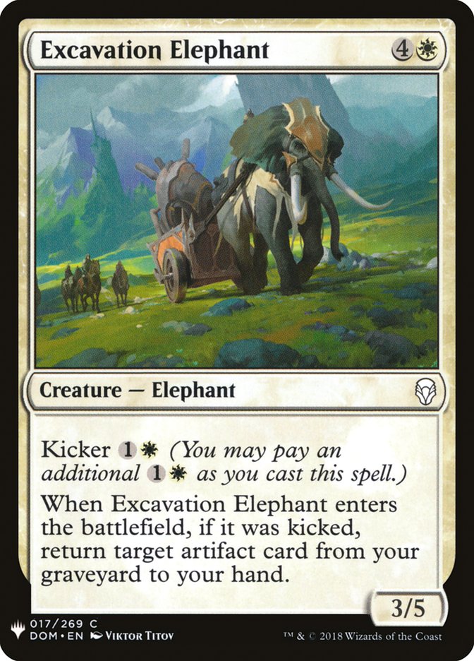 Excavation Elephant (The List #DOM-17)