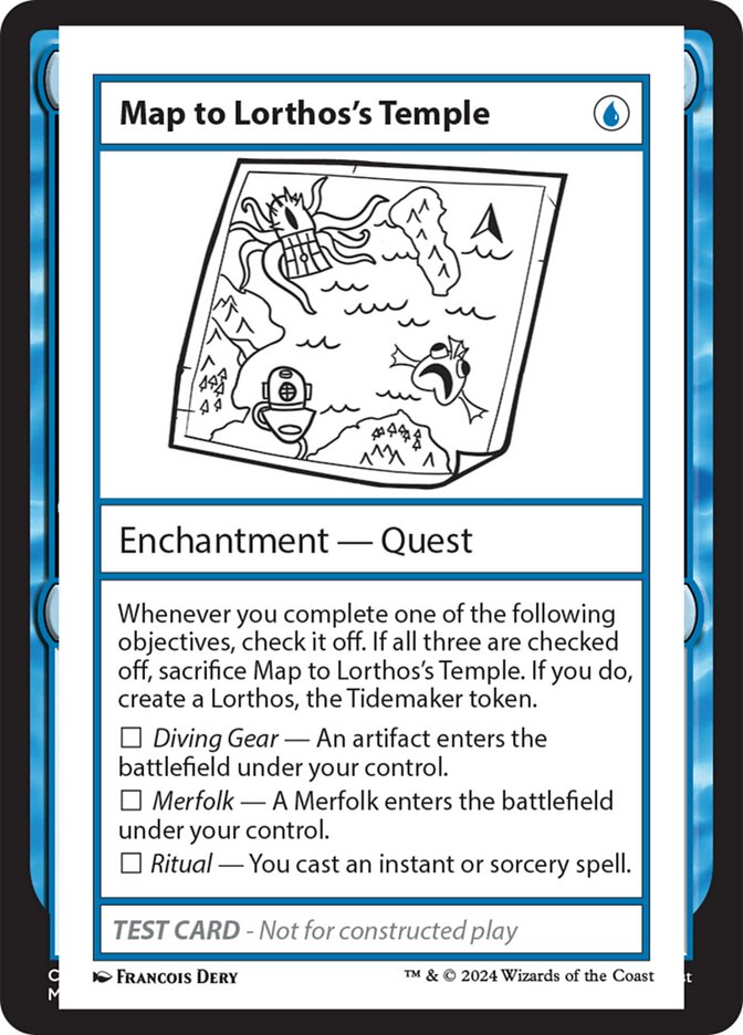 Map to Lorthos's Temple (Mystery Booster 2 #295)