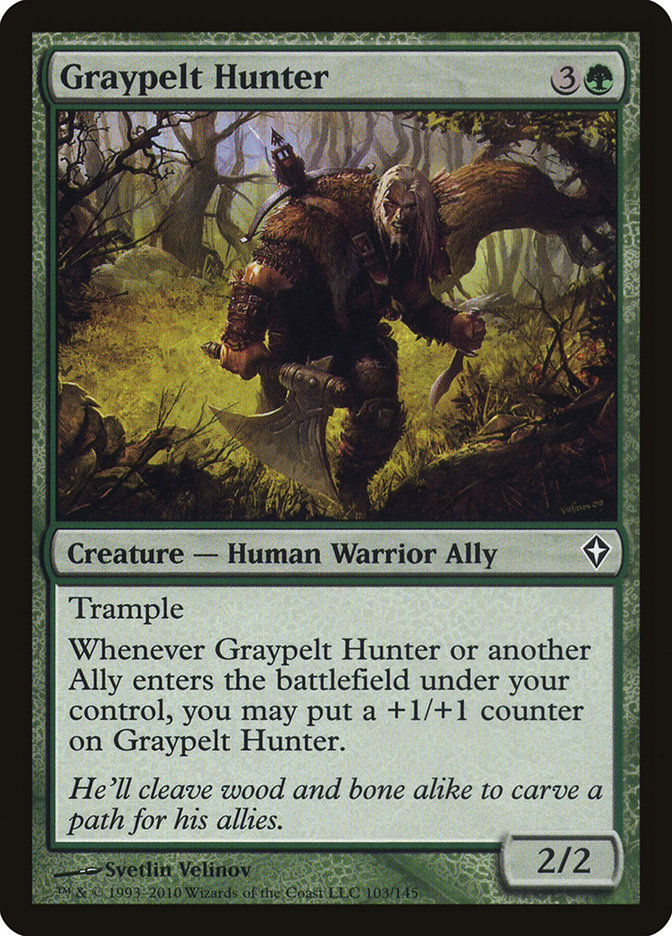 Graypelt Hunter (Worldwake #103)