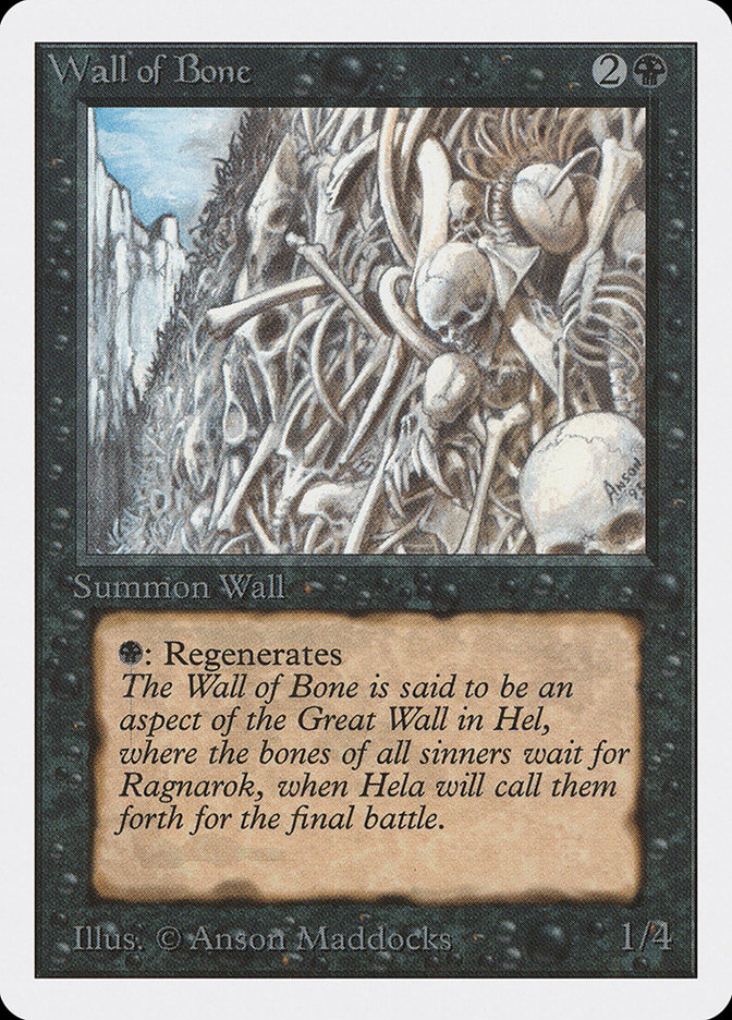Wall of Bone (Unlimited Edition #133)