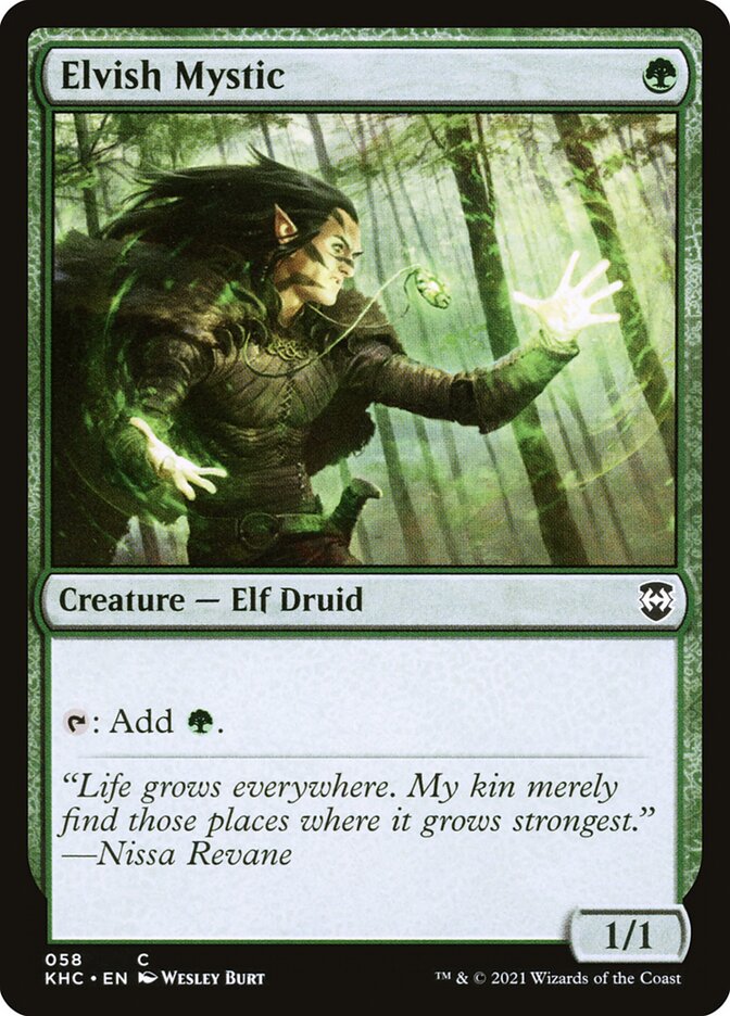 Elvish Mystic (Kaldheim Commander #58)