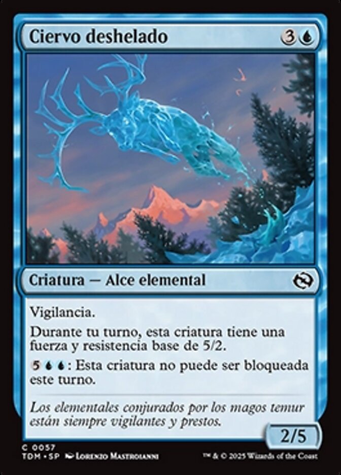Ciervo deshelado