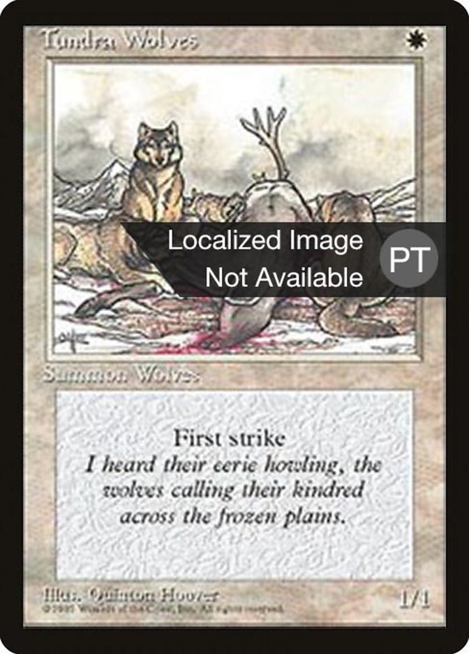 Tundra Wolves (Fourth Edition Foreign Black Border #53)