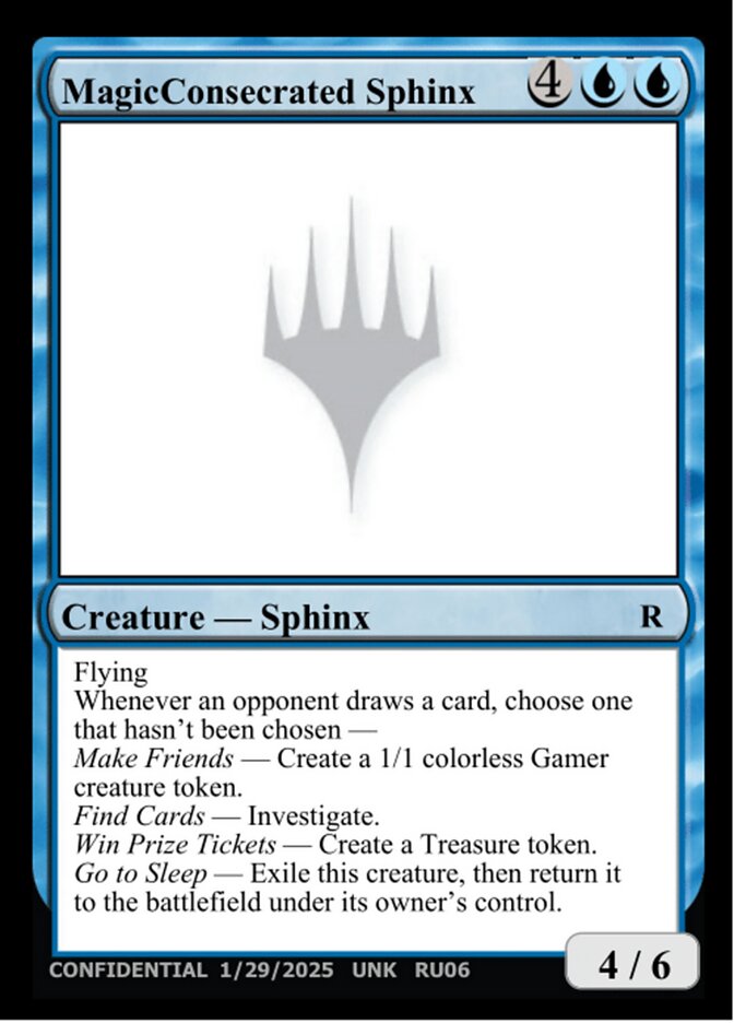 MagicConsecrated Sphinx MTG card