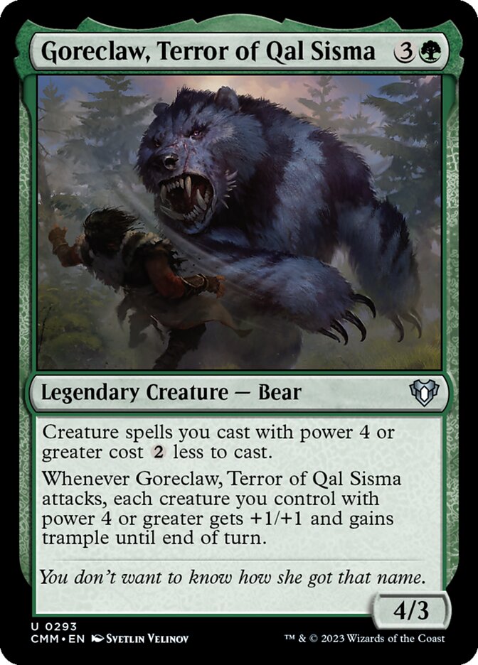 Goreclaw, Terror of Qal Sisma (Commander Masters #293)