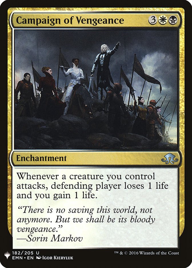 Campaign of Vengeance (The List #EMN-182)