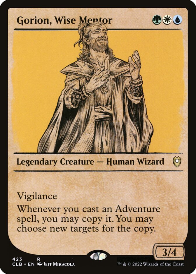 Gorion, Wise Mentor (Commander Legends: Battle for Baldur's Gate #423)