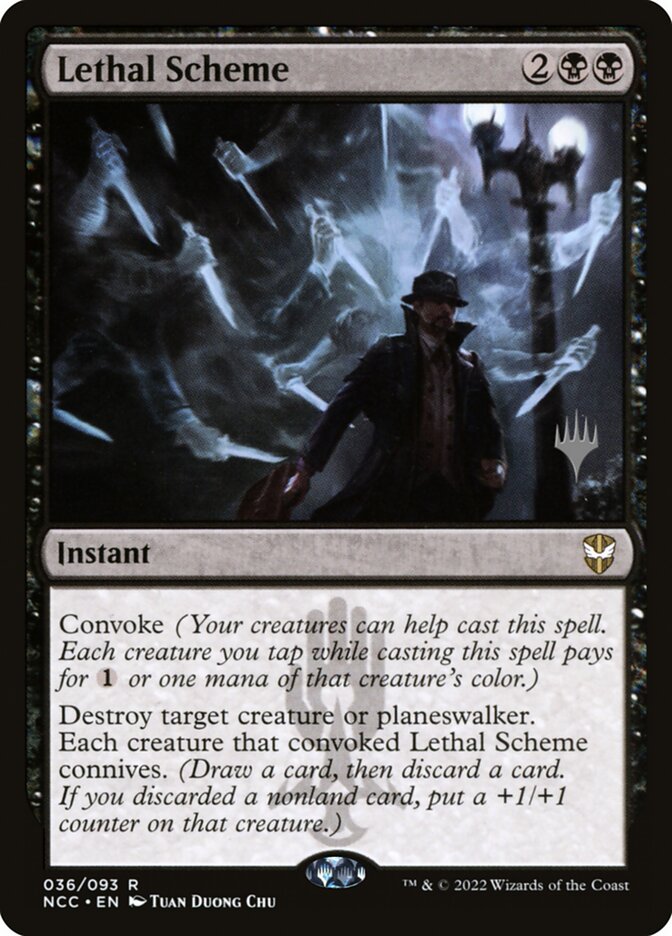 Lethal Scheme (New Capenna Commander Promos #36p)