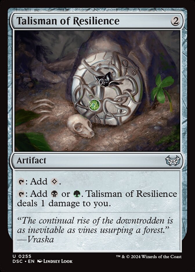 Talisman of Resilience (Duskmourn: House of Horror Commander #255)