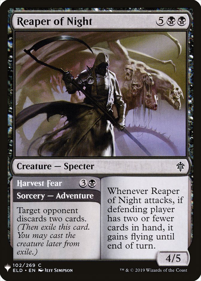 Reaper of Night // Harvest Fear (The List #ELD-102)