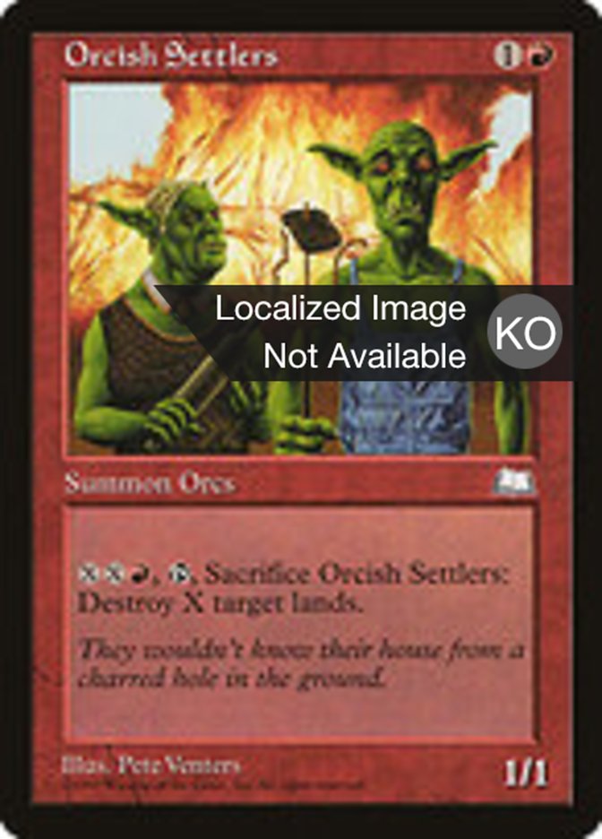 Orcish Settlers (Weatherlight #112)